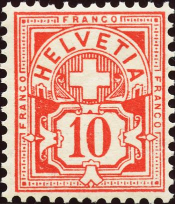 Briefmarken: 83 - 1906 Faserpapier mit WZ