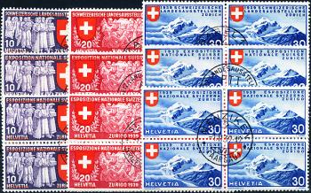 Stamps: 219-227 - 1939 Swiss national exhibition in Zurich