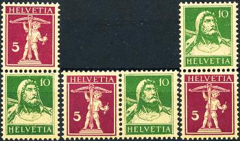 Briefmarken: Z10-Z12 -  Tellknabe und Tellbrustbild
