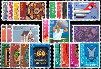 Timbres: CH1981 - 1981 compilation annuelle