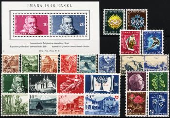 Timbres: CH1948 - 1948 compilation annuelle