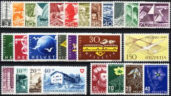 Briefmarken: CH1949 - 1949 Jahreszusammenstellung
