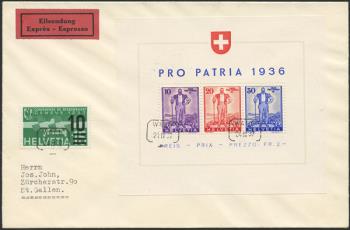 Stamps: W8 - 1936 Pro Patria block