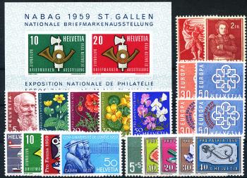 Timbres: CH1959 - 1959 compilation annuelle