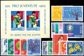 Timbres: CH1962 - 1962 compilation annuelle