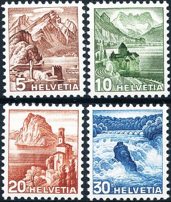 Briefmarken: 285RM-289RM - 1948 Farbänderungen der Landschaftsbilder und neues Bildmotiv