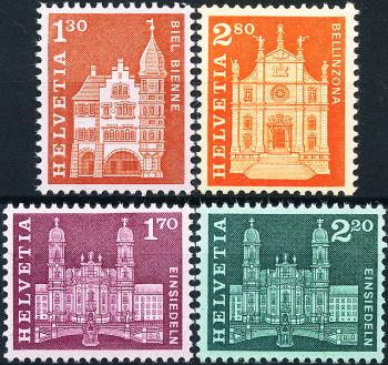 Francobolli: 391RM-394RM - 1963 Valori supplementari per i monumenti edizione 1960 e nuovo motivo immagine