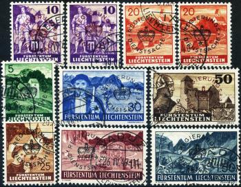 Stamps: D21-D28 - 1937-1938 Landscape paintings, palaces and castles