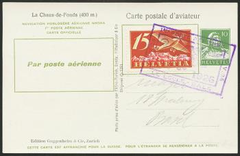 Francobolli: RF26.7 A.d. - 17. Mai 1926 Basilea-La Chaux-de-Fonds/Le Locle