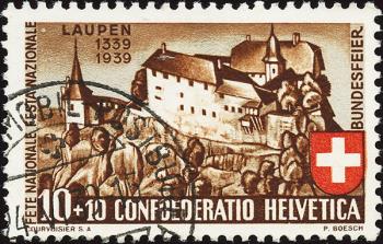 Stamps: B2 - 1939 Laupen Castle