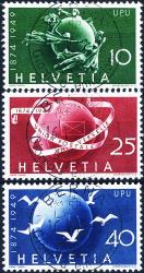 Timbres: 294-296 - 1949 75 ans Union postale universelle, ET italien