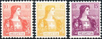 Francobolli: 104-106 - 1907 Ritratto del busto dell'Helvetia