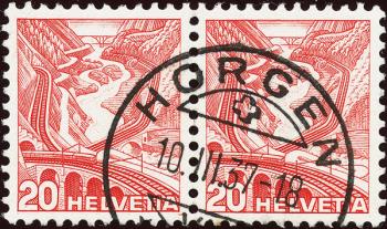 Stamps: 205z.2.02 - 1936 New landscape paintings, corrugated paper