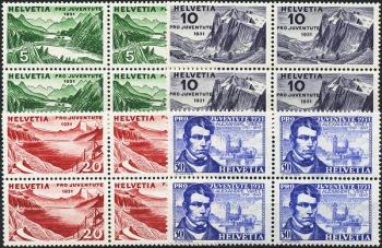 Stamps: J57-J60 - 1931 Landscapes and Portrait of Alexandre Vinet