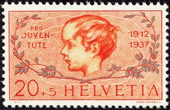Stamps: J83.3.01 - 1937 boyhead
