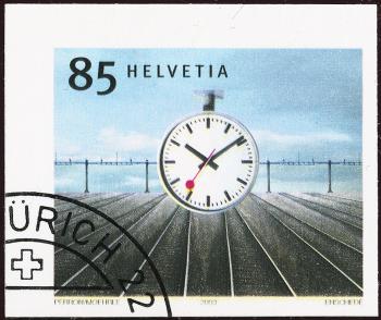 Thumb-1: 1108Ab.01 - 2003, Du carnet de timbres de l'horloge de la gare