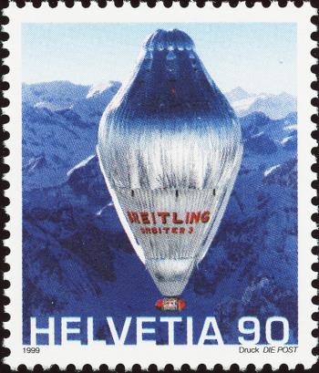 Timbres: 971Ab3 - 1999 Premier vol en montgolfière sans escale autour du monde