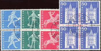 Stamps: 355RL-363RL - 1964 Postal history motifs and monuments, fluorescent paper, violet grain