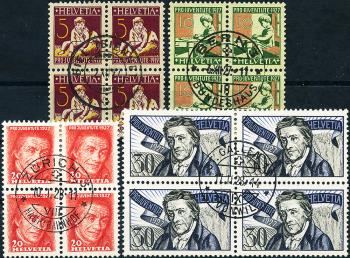 Thumb-1: J41-J44 - 1927, Pestalozzi commemorative stamps