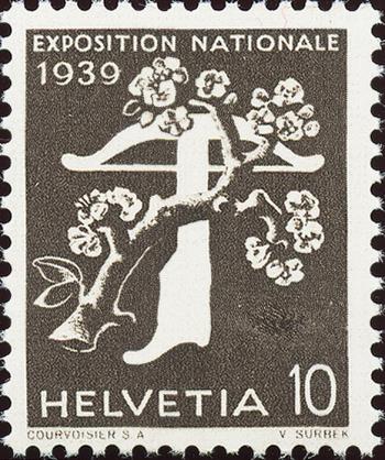 Timbres: 233z.3.02 - 1939 Exposition nationale suisse à Zurich