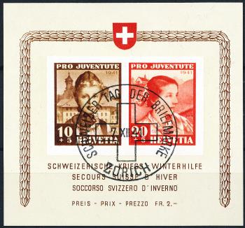 Stamps: J98I-J99I - 1941 Souvenir sheet for the war winter aid