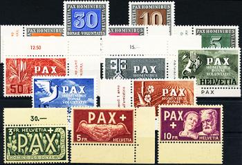 Stamps: 262-274 - 1945 Commemorative issue for the armistice in Europe, 13 values