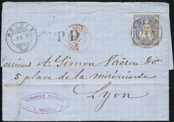 Briefmarken: 41 - 1867 Weisses Papier