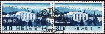 Timbres: 212.2.02 - 1938 Palais de la Société des Nations