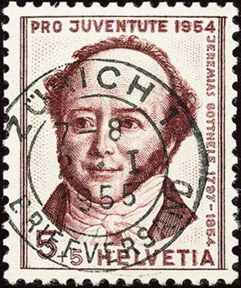 Stamps: J153.2.01 - 1954 Portrait of Jeremias Gotthelf