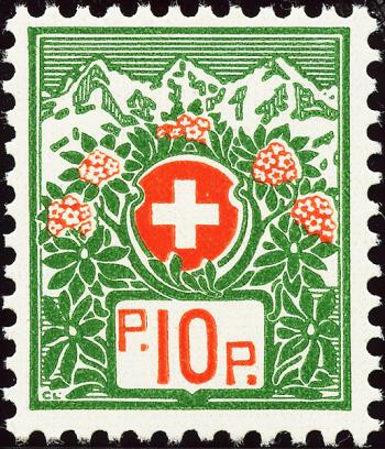 Francobolli: PF12Bz - 1934 Stemma svizzero