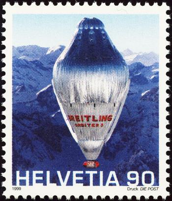 Thumb-1: 971.2.01 - 1999, First non-stop balloon flight around the world