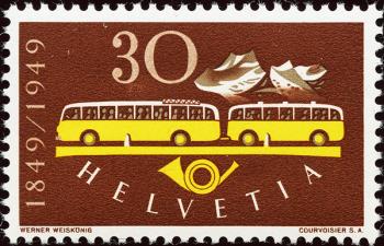 Timbres: 293.3.03 - 1949 100 ans La Poste Suisse
