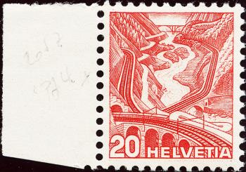 Francobolli: 205z.2.04 - 1936 Nuovi dipinti di paesaggi, carta ondulata