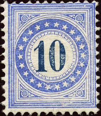 Francobolli: NP13N - 1882 Carta in fibra, tipo II, 9a edizione