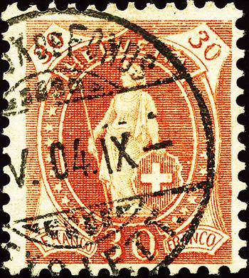 Thumb-1: 68E.2.50/II - 1901, weisses Papier, 14 Zähne, KZ B
