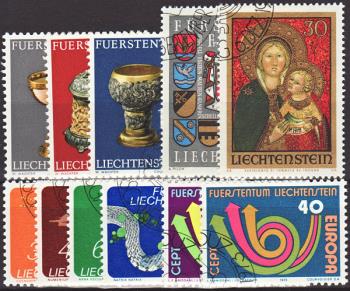 Briefmarken: FL1973 - 1973 Jahreszusammenstellung