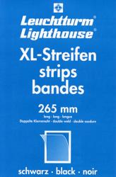 Thumb-1: 311272 - Leuchtturm SF Strips XL con doppia cucitura, nero, 265x80mm