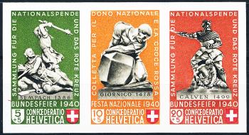 Briefmarken: Z31 - 1940 aus dem Bundesfeierblock I