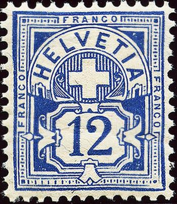Stamps: 84 - 1906 Fiber paper with WZ