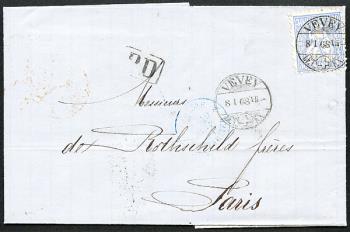 Briefmarken: 41b - 1867 Weisses Papier