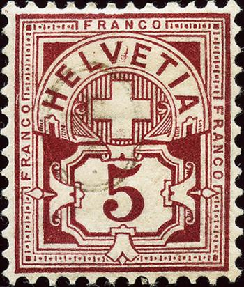 Stamps: 54 - 1882 white paper, KZ A