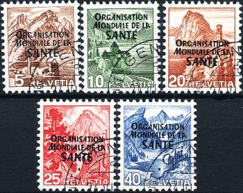 Briefmarken: OMS1-OMS5 - 1948-1950 Landschaftsbilder im Stichtiefdruck