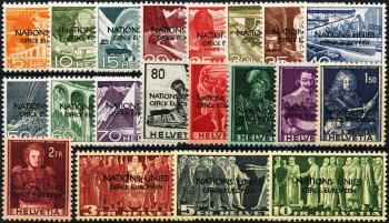 Stamps: ONU1-ONU20 - 1950 technology and landscape