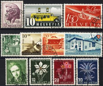 Briefmarken: CH1946 - 1946 Jahreszusammenstellung