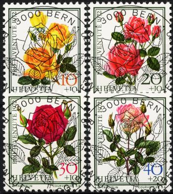 Stamps: J240-J243 - 1972 Pro Juventute, Rosen I