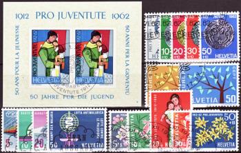 Briefmarken: CH1962 - 1962 Jahreszusammenstellung