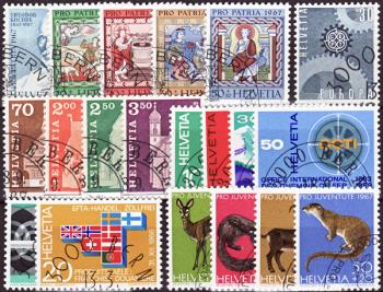 Francobolli: CH1967 - 1967 compilazione annuale