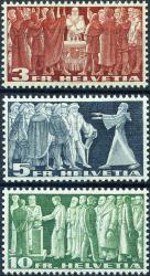 Francobolli: 216v-218v - 1938 Rappresentazioni simboliche